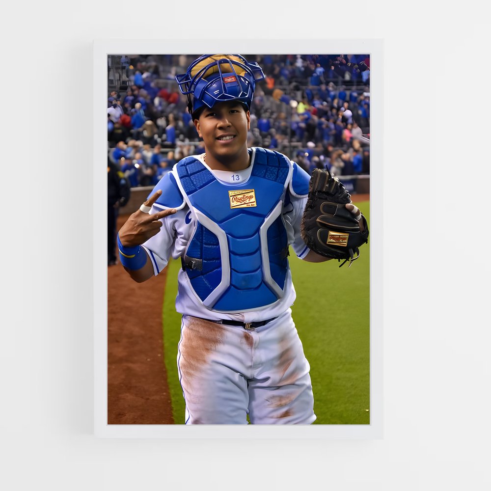 Poster Salvador Perez – affiche Baseball (vue 3)